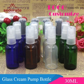 Sedorate 20 pcs/Lot Amber Glass Pump Bottle For Cream Makeup Lotion Blue Glass 30ML Refillable Bottle Cosmetic Containers YM032
Sedorate 20 pcs/Lot Amber Glass Pump Bottle For Cream Makeup Lotion Blue Glass 30ML Refillable Bottle Cosmetic Containers YM032