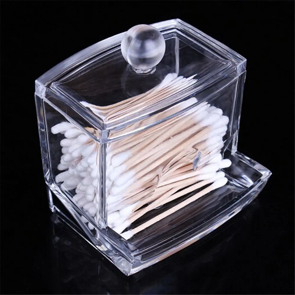 Creative Acrylic Cotton Swabs Box Holder Transparent Cotton Swabs Stick Storage Cosmetic Makeup Storage Portable Pads Container
Creative Acrylic Cotton Swabs Box Holder Transparent Cotton Swabs Stick Storage Cosmetic Makeup Storage Portable Pads Container