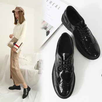 VANGULL Real Leather shoes WomenSingle shoes Fashion length 22-24.5cm ladies Spring Autunm Footwear Lace-up vintage engraving
VANGULL Real Leather shoes WomenSingle shoes Fashion length 22-24.5cm ladies Spring Autunm Footwear Lace-up vintage engraving