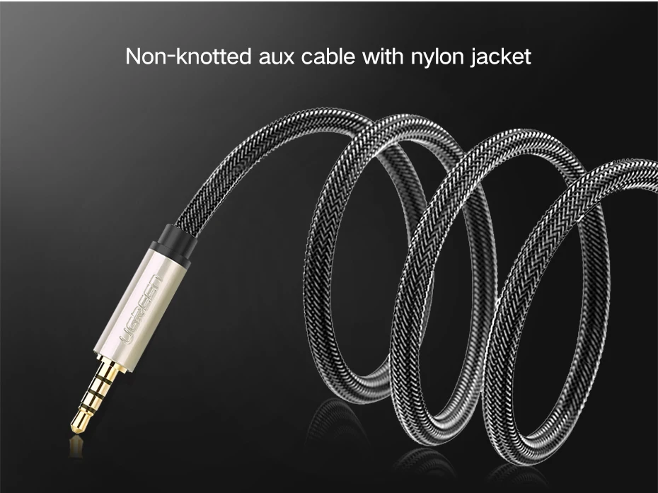 Ugreen RCA Audio Cable 2RCA Male to 3.5mm Jack to 2 RCA AUX Cable Nylon Braided Splitter Cable for Home Theater iPhone Headphone 14