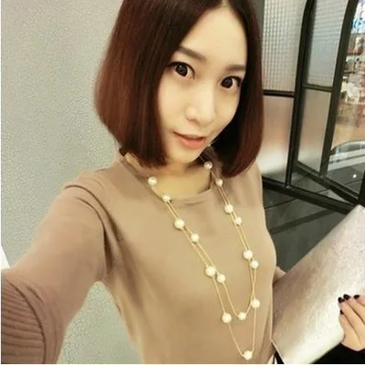 2018 New Fashion 140cm White Shell Pearl Glass Crystal Double-layered Sweater Chain Women's Long Necklace Fashion Jewelry
2018 New Fashion 140cm White Shell Pearl Glass Crystal Double-layered Sweater Chain Women's Long Necklace Fashion Jewelry