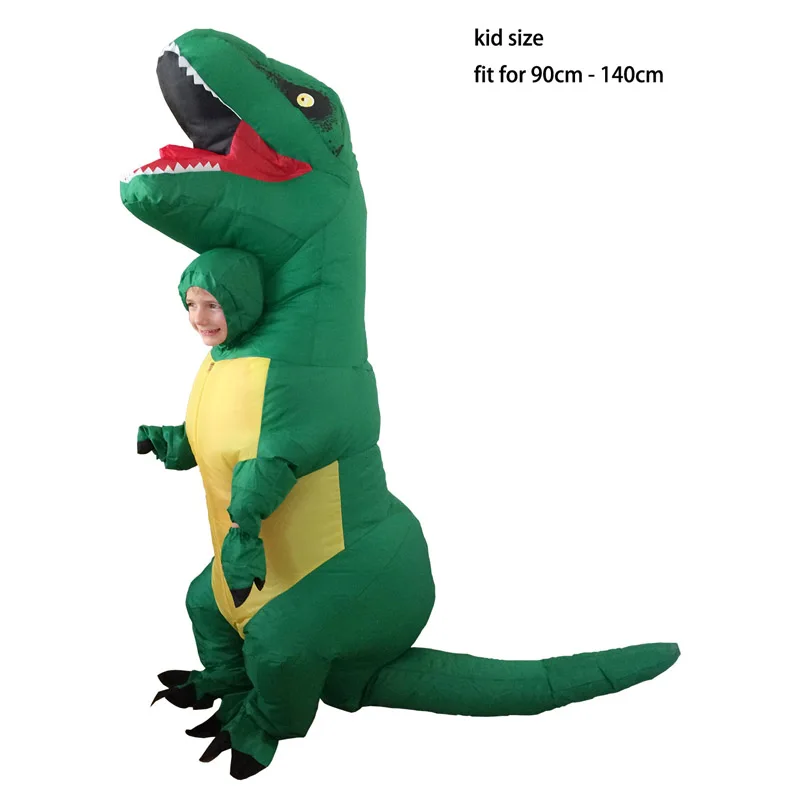 INFLATABLE Kids Dinosaur T REX Costume Green Halloween Inflatable Party costume For Kids 4 to 8 years old Tall less than 135cm
INFLATABLE Kids Dinosaur T REX Costume Green Halloween Inflatable Party costume For Kids 4 to 8 years old Tall less than 135cm