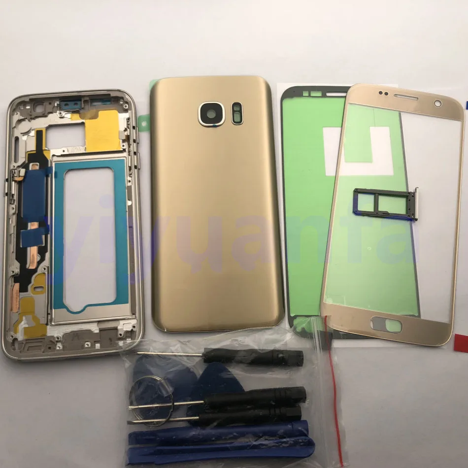 Original Full Housing Case Back Cover + Front Screen Glass Lens + Middle Frame for Samsung Galaxy S7 G930 G930F Complete Parts
Original Full Housing Case Back Cover + Front Screen Glass Lens + Middle Frame for Samsung Galaxy S7 G930 G930F Complete Parts