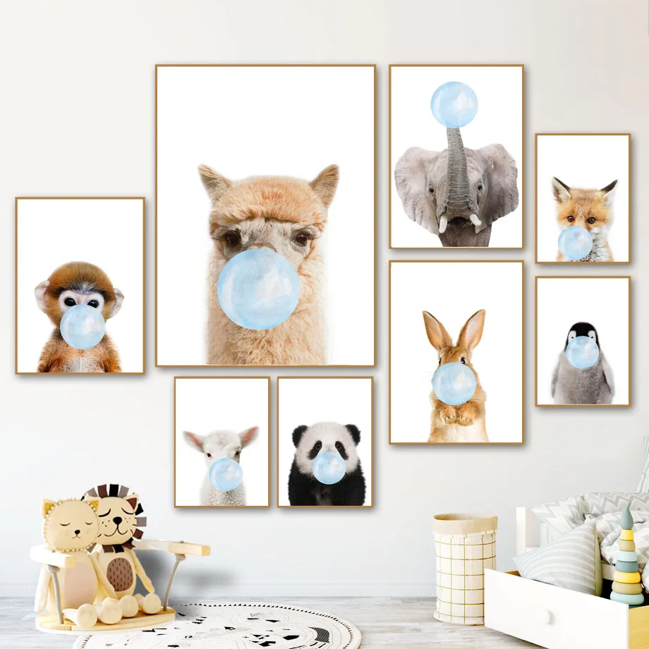 Llama Panda Rabbit Fox Elephant Cat Balloon Wall Art Canvas Painting Nordic Posters And Prints Wall Pictures For Kids Room Decor
Llama Panda Rabbit Fox Elephant Cat Balloon Wall Art Canvas Painting Nordic Posters And Prints Wall Pictures For Kids Room Decor