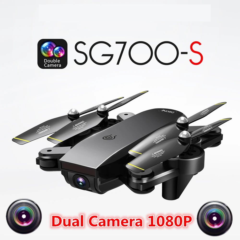 SG700-S Rc Quadcopter with Camera 1080P Wifi FPV Foldable Selfie Drone Follow Me Altitude Hold Drons RC Dron Helicopter vs CG033
SG700-S Rc Quadcopter with Camera 1080P Wifi FPV Foldable Selfie Drone Follow Me Altitude Hold Drons RC Dron Helicopter vs CG033