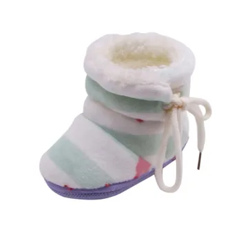 Winter Stripe Velvet Elastic Band Shoes New Baby Boys Girls Flock Warm Boots Sweet Butterfly-knot Fashion First Walkers Shoes
Winter Stripe Velvet Elastic Band Shoes New Baby Boys Girls Flock Warm Boots Sweet Butterfly-knot Fashion First Walkers Shoes