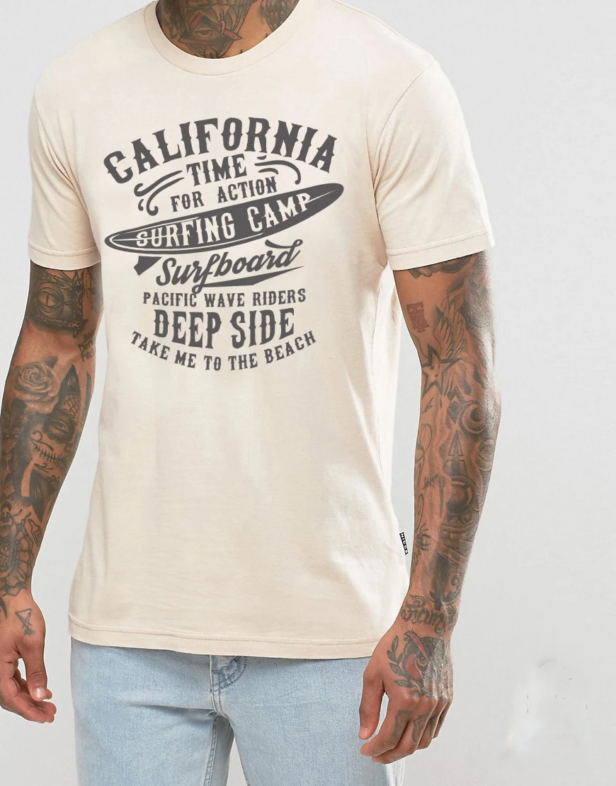 Summer fashion california time for action surfings camp T-Shirt Men Tee shirt cotton short-sleeved O neck tshirts euro size
Summer fashion california time for action surfings camp T-Shirt Men Tee shirt cotton short-sleeved O neck tshirts euro size