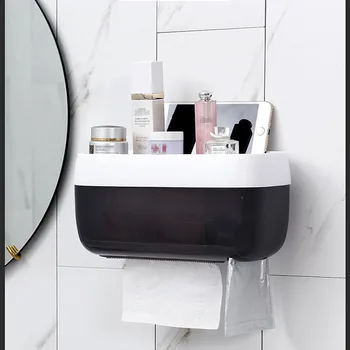 Household Suction wall The bathroom Storage box Multi-function Roll of paper Tissue box No punching
Household Suction wall The bathroom Storage box Multi-function Roll of paper Tissue box No punching