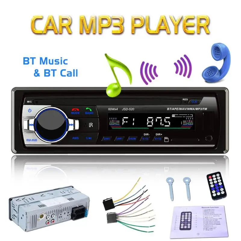 VODOOL Car Radios Bluetooth Car Audio In-Dash FM Aux Input Receiver IT USB MP3 Radio Player Car Electronics High Quality
VODOOL Car Radios Bluetooth Car Audio In-Dash FM Aux Input Receiver IT USB MP3 Radio Player Car Electronics High Quality