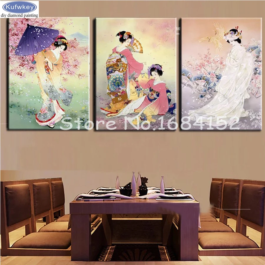 Triptych Diy 5D Diamond Painting Cross Stitch Japanese women Full Square Diamond Mosaic Kits Home Decor Diamond Embroidery 3 pcs
Triptych Diy 5D Diamond Painting Cross Stitch Japanese women Full Square Diamond Mosaic Kits Home Decor Diamond Embroidery 3 pcs