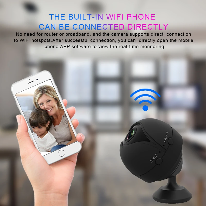 New Mini 1080P HD V2s IP Camera WiFi Camera Remote Monitor Security Camera Motion Detection Night Vision Home Camcorder IP Cam
New Mini 1080P HD V2s IP Camera WiFi Camera Remote Monitor Security Camera Motion Detection Night Vision Home Camcorder IP Cam