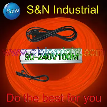Orange 100M Flexible Wire Rope Tube Neon Light with100-240VACinverter for holiday,party,festival and house decoration free EMS
Orange 100M Flexible Wire Rope Tube Neon Light with100-240VACinverter for holiday,party,festival and house decoration free EMS