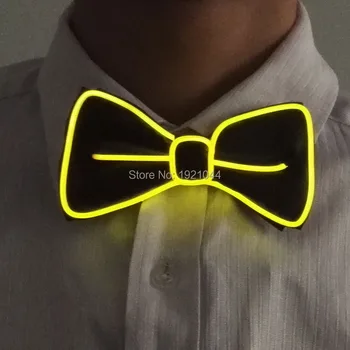 Hot Sales Glowing Party Props EL Wire Flashing Yellow Bow Tie for Men Gift Wedding Decoration Supplies with Sound controller
Hot Sales Glowing Party Props EL Wire Flashing Yellow Bow Tie for Men Gift Wedding Decoration Supplies with Sound controller