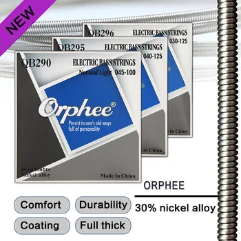 Orphee QB-290/295/296 electric bass strings hexagonal alloy Nickel alloy inch multiple choices
Orphee QB-290/295/296 electric bass strings hexagonal alloy Nickel alloy inch multiple choices