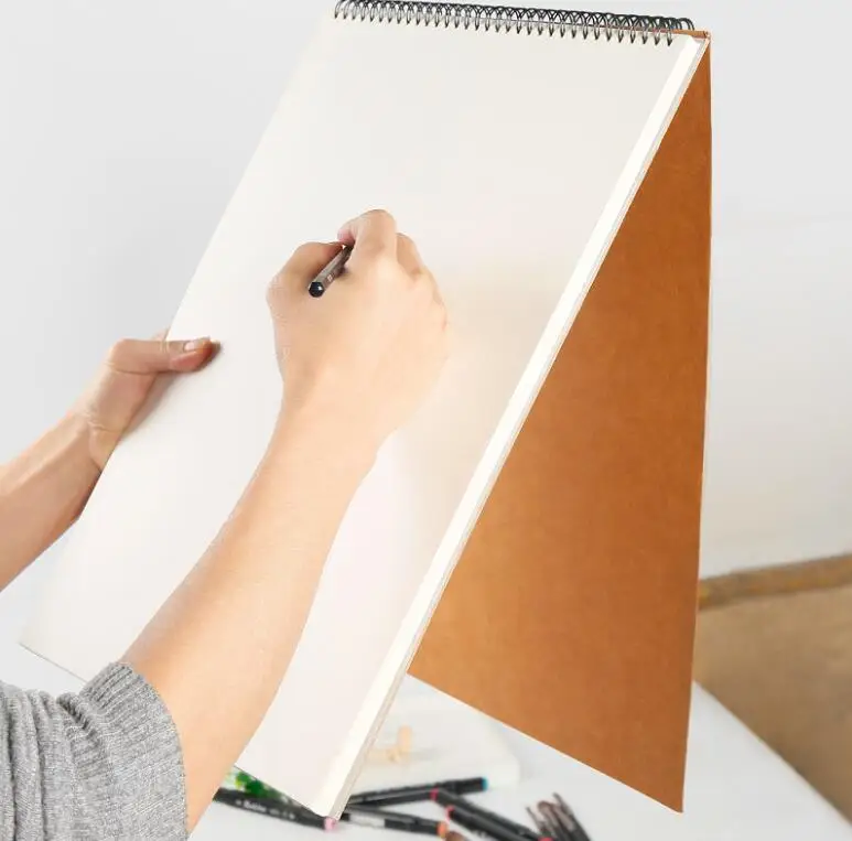 1 قطعة 30 ورقة المهنية بسيطة كراسة الرسم لفائف ملزمة سميكة ورقة كتاب ورقة A3 A4 A5 الفن رسم رسم كتاب كراسة الرسم Sketchbook A5 Sketchbook A4sketchbook A3 Aliexpress