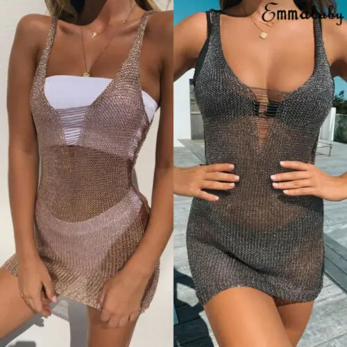 Hot Style Women's Beach Bikini Sexy Cover up Short Mesh Dress Summer Boho Mini Dress Swimwear
Hot Style Women's Beach Bikini Sexy Cover up Short Mesh Dress Summer Boho Mini Dress Swimwear