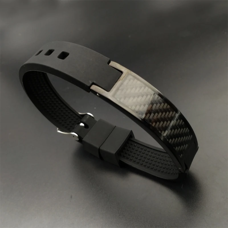 DHL Free Shipping fashion men's stainless steel silicone magnetic health bracelet with Carbon fiber bracelet energy bracelets
DHL Free Shipping fashion men's stainless steel silicone magnetic health bracelet with Carbon fiber bracelet energy bracelets
