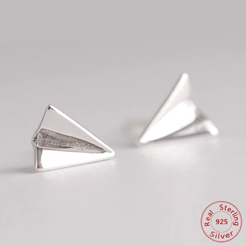 925 Sterling Silver Origami Aircraft Stud Earrings For Women High Quality Personality Girl Gift Sterling-silver-jewelry
925 Sterling Silver Origami Aircraft Stud Earrings For Women High Quality Personality Girl Gift Sterling-silver-jewelry
