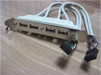 New PC Case Mainboard Motherboard 4 Port USB 2.0 Rear Panel Bracket Expansion Data Cable
New PC Case Mainboard Motherboard 4 Port USB 2.0 Rear Panel Bracket Expansion Data Cable