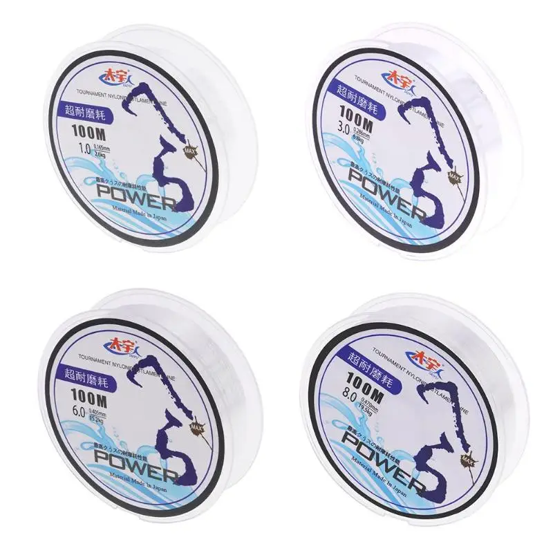 White Nylon 100m Super Strong Transparent Monofilament Fishing Line Wire Sea Fish Tackle Accessory Tools Fishing Line
White Nylon 100m Super Strong Transparent Monofilament Fishing Line Wire Sea Fish Tackle Accessory Tools Fishing Line