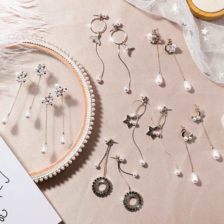 2019 New Fashion Women Korean Geometry Circle Star Simulated Pearl Metal Line Long Drop Earrings Fishtail Girl Ear Jewelry Gifts
2019 New Fashion Women Korean Geometry Circle Star Simulated Pearl Metal Line Long Drop Earrings Fishtail Girl Ear Jewelry Gifts