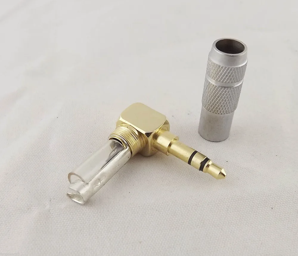 10pcs Gold Plated 3.5mm Stereo 3 Pole Male 90 degree Right Angled Audio Connector Solder
10pcs Gold Plated 3.5mm Stereo 3 Pole Male 90 degree Right Angled Audio Connector Solder