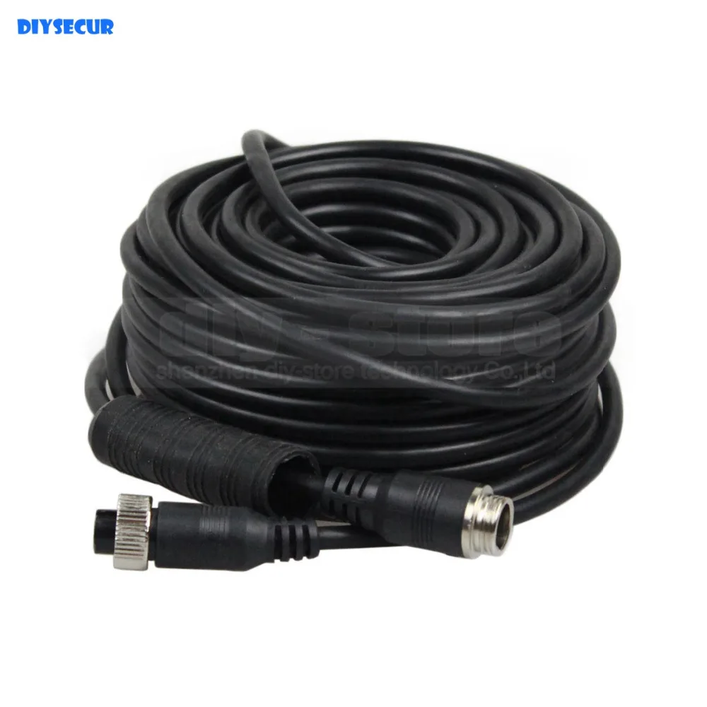DIYSECUR Waterproof 15 Meters 49 Feet 4pin Connectors Extension Cord Video / Signal Cable For Camera Monitor Reversing System
DIYSECUR Waterproof 15 Meters 49 Feet 4pin Connectors Extension Cord Video / Signal Cable For Camera Monitor Reversing System