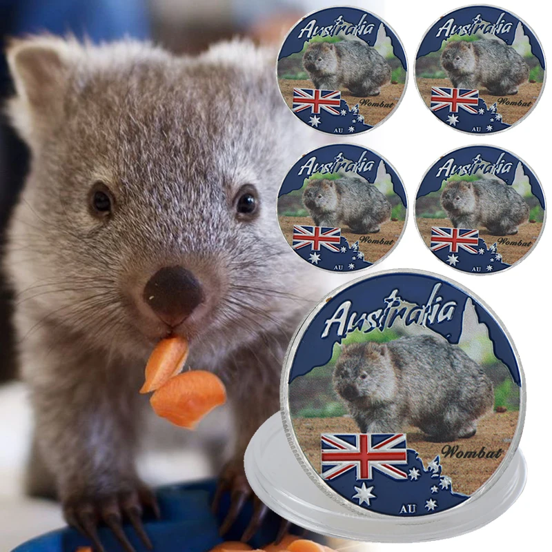 WR Wombat Australian Cute Animal Metal Coin 999.9 Silver Plated Wild Life Challenge Coins Luxury Gift Items
WR Wombat Australian Cute Animal Metal Coin 999.9 Silver Plated Wild Life Challenge Coins Luxury Gift Items