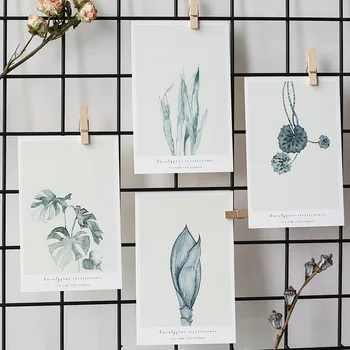 30 Sheets/Set Green Leaf Plant Paper Postcard Greeting Card Wish Card Message Cards Christmas and New Year Gifts Cards 
30 Sheets/Set Green Leaf Plant Paper Postcard Greeting Card Wish Card Message Cards Christmas and New Year Gifts Cards