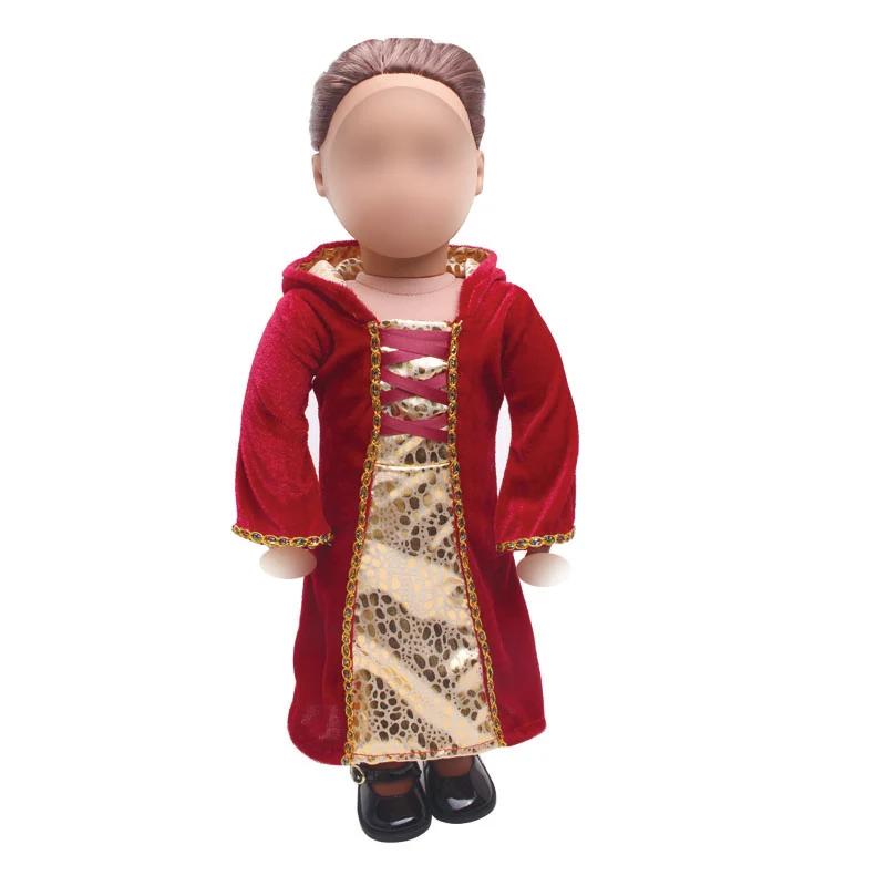 18 inch Girls doll dress Red court dress vampire costumes American new born clothes Baby toys fit 43 cm baby accessories c332
18 inch Girls doll dress Red court dress vampire costumes American new born clothes Baby toys fit 43 cm baby accessories c332