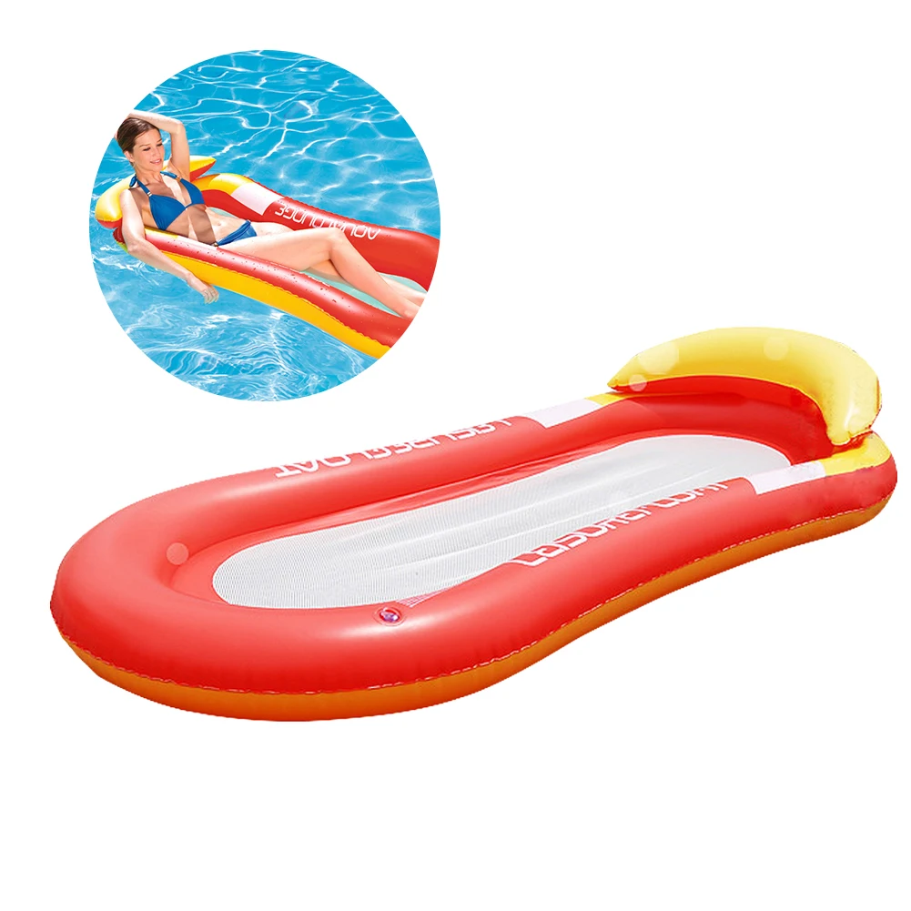 Human - Water Mesh Hammock Pool Lounger Float Inflatable Rafts Swimming Pool Air Floating Chair Water Toys Water Inflatable