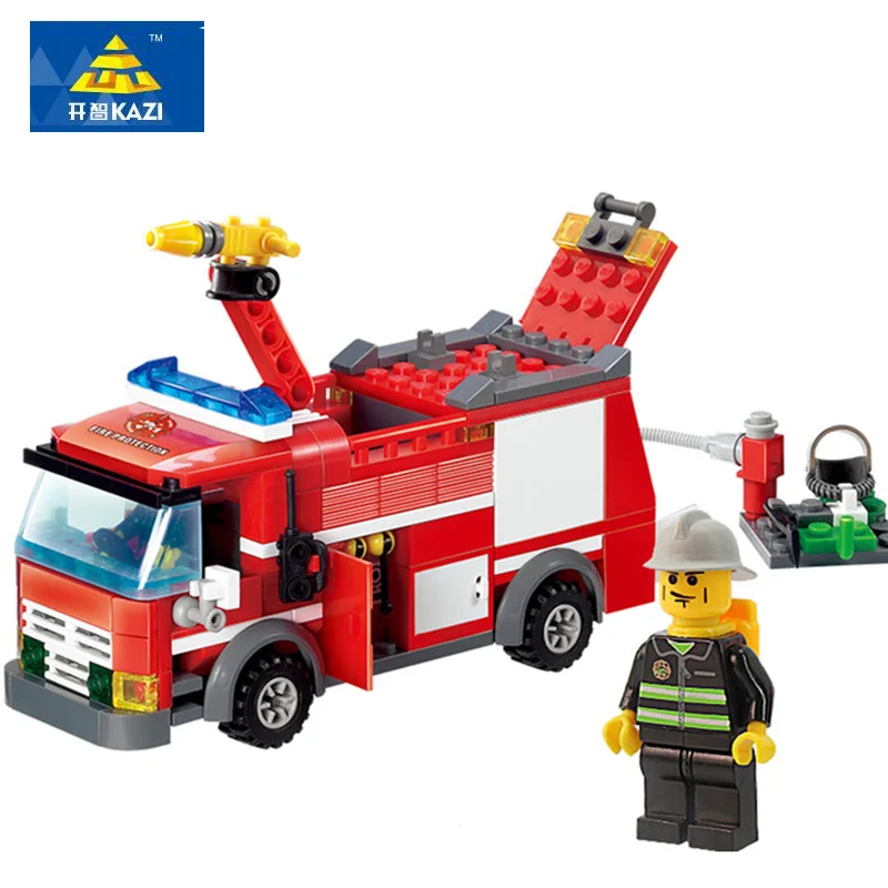 KAZI 2017 New 8054 Fire Truck Blocks Firefighter minis Building Blocks Educational DIY Fire Engine Bricks Gift Toys For Children
KAZI 2017 New 8054 Fire Truck Blocks Firefighter minis Building Blocks Educational DIY Fire Engine Bricks Gift Toys For Children