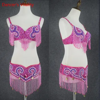 2018 Newest Lady's Performance Belly Dance Suit Bra+Belt 2 pcs/ Set For women's Adult Belly Dance Competition Clothes
2018 Newest Lady's Performance Belly Dance Suit Bra+Belt 2 pcs/ Set For women's Adult Belly Dance Competition Clothes