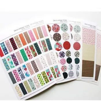 6sheets fabric-looking scrapbooking adhesive stickers decorative DIY craft school and office stationery craft
6sheets fabric-looking scrapbooking adhesive stickers decorative DIY craft school and office stationery craft