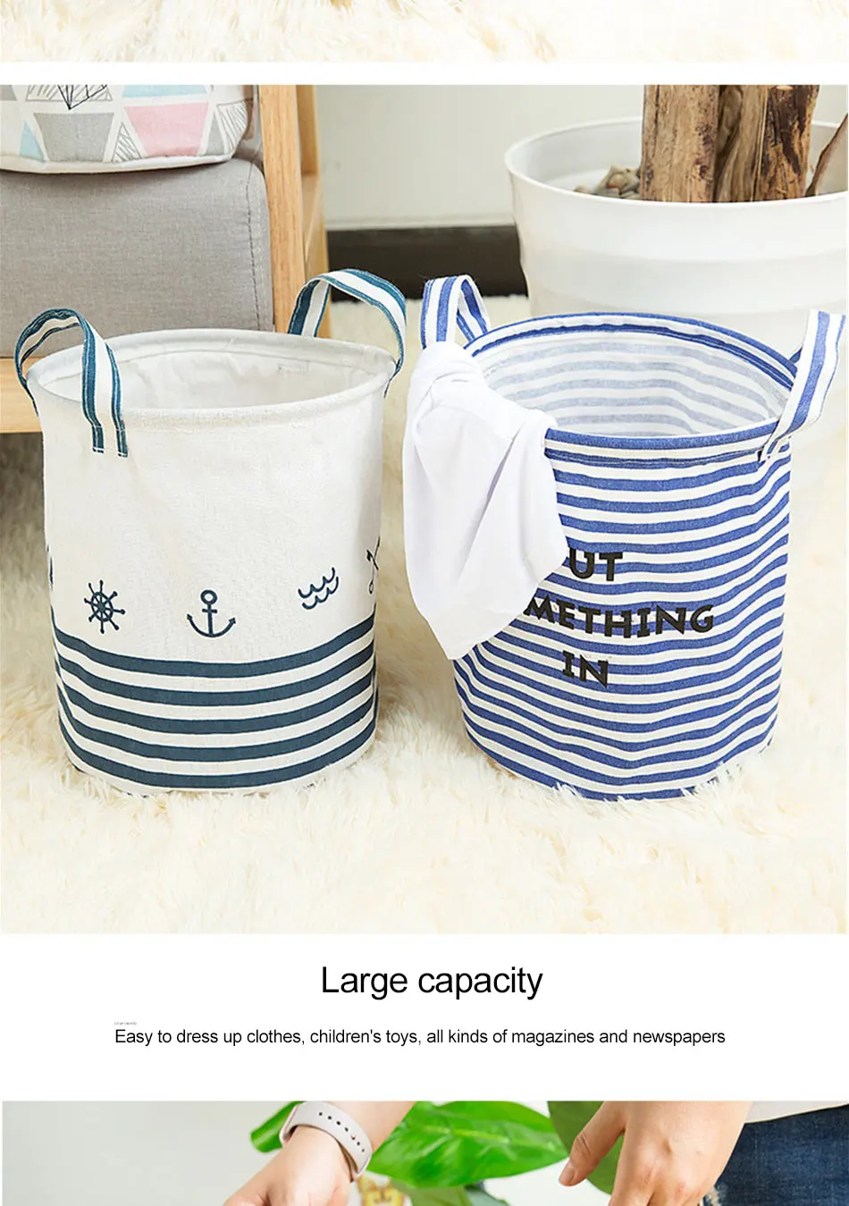 Storage Baskets Folding Laundry Basket Yellow Arrow Couple Linen Washing Clothes Barrel Bags With Handles Kids Toys Hamper Bag (5)