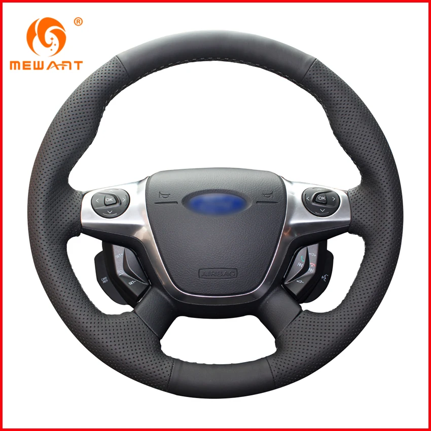 MEWANT Black Artificial Leather Car Steering Wheel Cover for Ford Focus 3 2012-2014 KUGA Escape 2013-2016 Interior Accessories
MEWANT Black Artificial Leather Car Steering Wheel Cover for Ford Focus 3 2012-2014 KUGA Escape 2013-2016 Interior Accessories