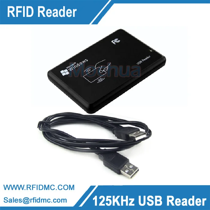 Считыватель 125 кГц RFID EM4100/ EM4200 USB-разъем с 2 картами em4100 драйвер не требуется |
