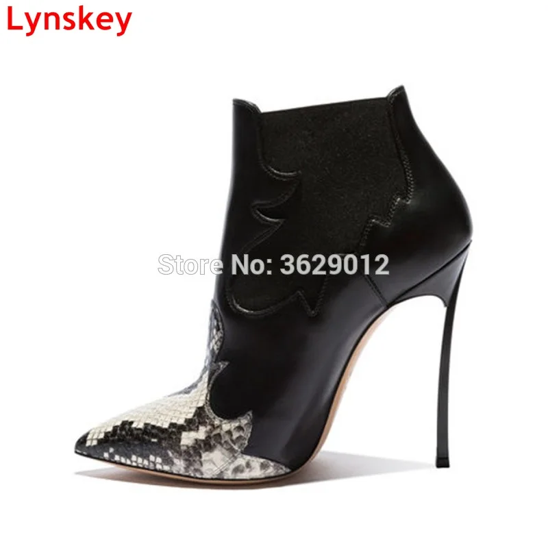 Fashion Snakeskin Patchwork Women's Ankle Boots New Arrival Pointed Toe Shoes High Heels Females Botas
Fashion Snakeskin Patchwork Women's Ankle Boots New Arrival Pointed Toe Shoes High Heels Females Botas
