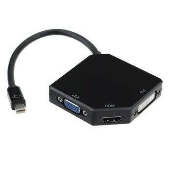 10pcs/lot Mini Displayport Thunderbolt DP to DVI VGA HDMI Adapter 3 in1 for Apple MacBook Air Pro iMac Black
10pcs/lot Mini Displayport Thunderbolt DP to DVI VGA HDMI Adapter 3 in1 for Apple MacBook Air Pro iMac Black