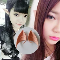 1 Pair Elf Ears Party Mask Masquerade Party Ball Prom Halloween Mask Party Masks Fancy Dress Halloween Party Latex Ears image