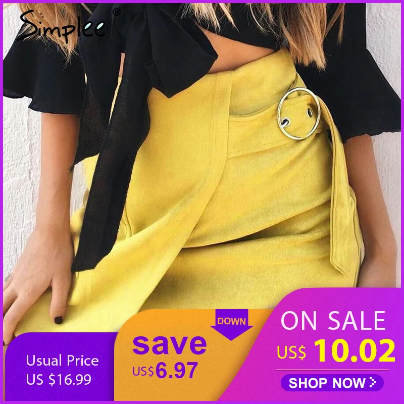 Simplee suede leather pencil skirt High waist lining skirt womens Zipper bodycon sexy short mini asymmetrical skirt summer
Simplee suede leather pencil skirt High waist lining skirt womens Zipper bodycon sexy short mini asymmetrical skirt summer
