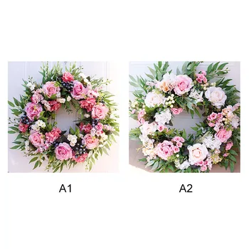 Artificial Green Leaves Decoration European Rose Wreath Simulation PVC Garland Fake Flower Home Wedding Door Wall Hanging Decor
Artificial Green Leaves Decoration European Rose Wreath Simulation PVC Garland Fake Flower Home Wedding Door Wall Hanging Decor