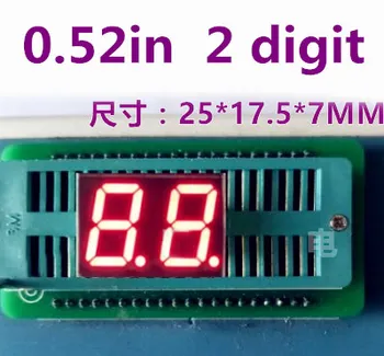 0.52" 0.52in Red LED Display Digital Tube 10 Pin 2 Bit 7 Segment led display common anode cathode
0.52" 0.52in Red LED Display Digital Tube 10 Pin 2 Bit 7 Segment led display common anode cathode
