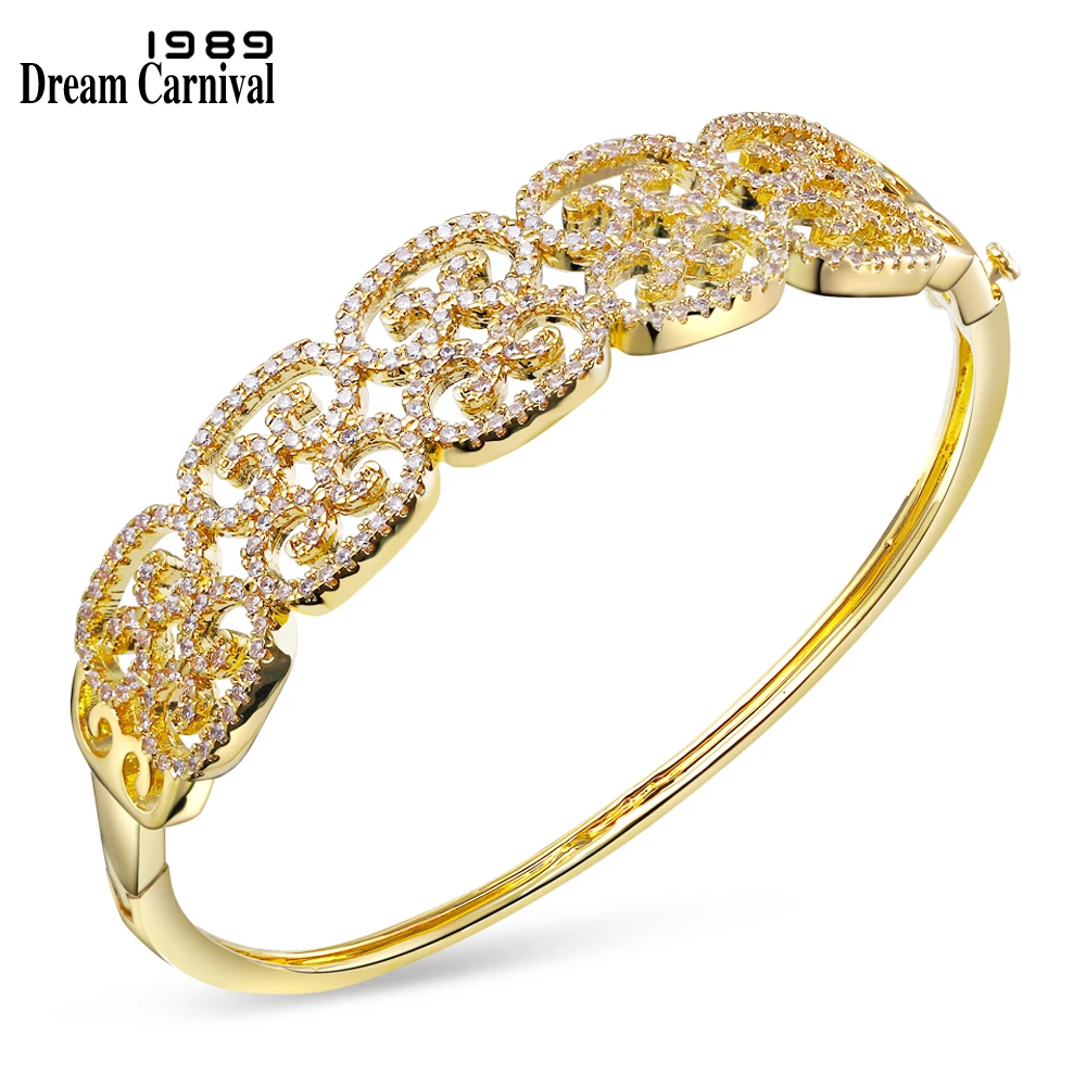 DreamCarnival 1989 New Female Jewelry Bohemia Pattern Elegant Cubic Zirconia Bracelet Romantic Rhodium color Bride Bangle F00291
DreamCarnival 1989 New Female Jewelry Bohemia Pattern Elegant Cubic Zirconia Bracelet Romantic Rhodium color Bride Bangle F00291