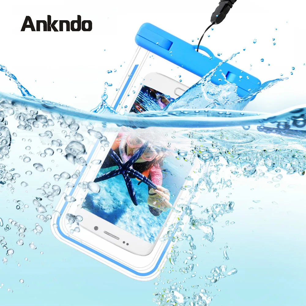 ANKNDO Luminous Waterproof Bag for Phone Universal Transparent IPx8 Waterproof Case 6 inch Underwater Touch Operation Dry Bag
ANKNDO Luminous Waterproof Bag for Phone Universal Transparent IPx8 Waterproof Case 6 inch Underwater Touch Operation Dry Bag