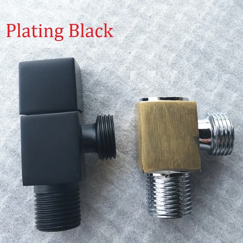 Solid Brass Square Angle Valves 1/2"Male x 1/2" Male Bathroom Bidet Valve Matt Black filling valve Bathroom Accessories
Solid Brass Square Angle Valves 1/2"Male x 1/2" Male Bathroom Bidet Valve Matt Black filling valve Bathroom Accessories