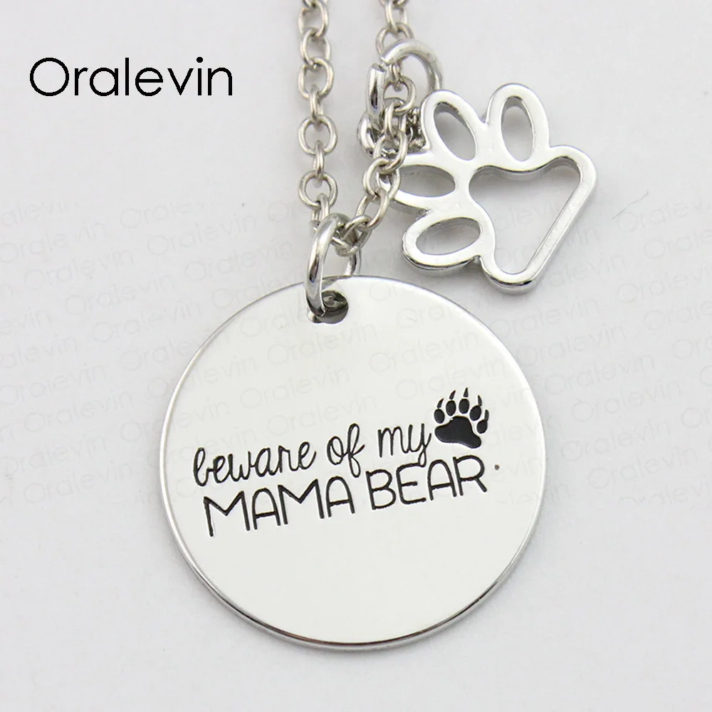 BEWARE OF MY MAMA BEAR Stamped Engraved Accessories charms custom Pendant Necklace gift hot fashion Jewelry,10Pcs/Lot, #LN739
BEWARE OF MY MAMA BEAR Stamped Engraved Accessories charms custom Pendant Necklace gift hot fashion Jewelry,10Pcs/Lot, #LN739