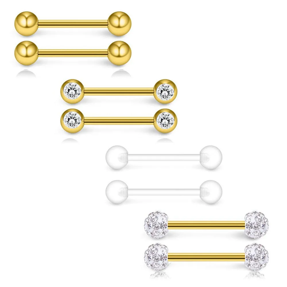 8pcs/lot Perforated Stainless Steel Crystal Tongue Piercings For Men Women Barbell Nail Set Combination Jewelry
8pcs/lot Perforated Stainless Steel Crystal Tongue Piercings For Men Women Barbell Nail Set Combination Jewelry
