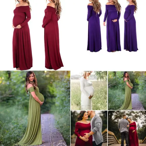 hirigin 2017 Women Cowl Neck Off Shoulder Autumn Dress Pregnant Photography Maternity Maxi Dress Drop shipping
hirigin 2017 Women Cowl Neck Off Shoulder Autumn Dress Pregnant Photography Maternity Maxi Dress Drop shipping