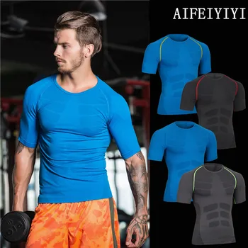 Summer 2019 Mens Base Layer Short Sleeve Fitness Tight Tops Body Shapers Wear Breathable Quick Dry Compression Thermal Underwear
Summer 2019 Mens Base Layer Short Sleeve Fitness Tight Tops Body Shapers Wear Breathable Quick Dry Compression Thermal Underwear